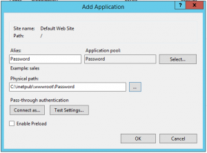 Webbased Active Directory / Federated user password and recovery tool